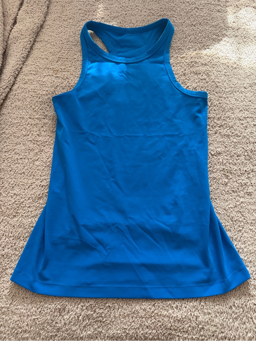 Lululemon High-Neck Racerback Snug Fit Workout Tank Top - Blue - Size 8